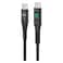 My Candy C-200 Type-C To Type-C Led Data Sync And Charging Cable 100W 1.2m Black