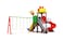 Rainbow Toys, Outdoor Children Playground Garden Fitness Exercise Play Set Villa Garden Furniture Product Area Dimension: 630&times;480&times;340cm