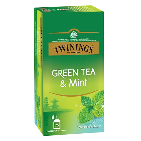 Buy Twinings Green Tea And Mint 25 Tea Bags in UAE