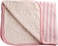 Moon Baby Blanket 100% Cotton Knitted And Fur Baby Blanket, Swaddle Cuddle Reversible Unisex Infant New Born Gift, Large Size 70X102 Cm, 0-12 Months- Pink