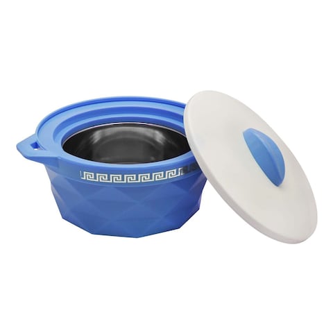 Selvel Diamond Casserole Blue And White 1L