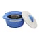 Selvel Diamond Casserole Blue And White 1L