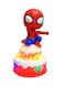 Generic Universal Wheel Spiderman Rotate Cake Toy With Lights
