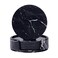 Generic-Marble black PU Leather Coasters Set of 6 with Holder Round and Square Cup Coasters Bar Beer Beverage Coasters for Drinks Protect Furniture Desk Tabletop from Water