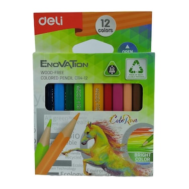 Deli Colored Pencil - 12 Colors