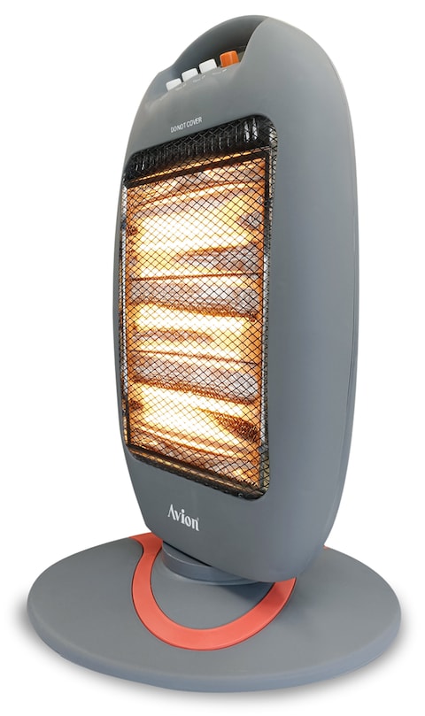 Avion Halogen Heater, 1200 Watts, 3 Heat Level, Oscillation Function