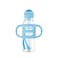 8 oz/250 ml PP Narrow Sippy Straw Bottle w/ Silicone Handles, Blue, 1-Pack