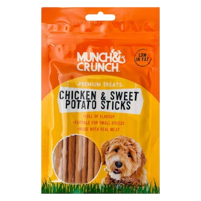 Munch and Crunch MC111 Chicken And Sweet Potato Sticks Dog Snack 60g