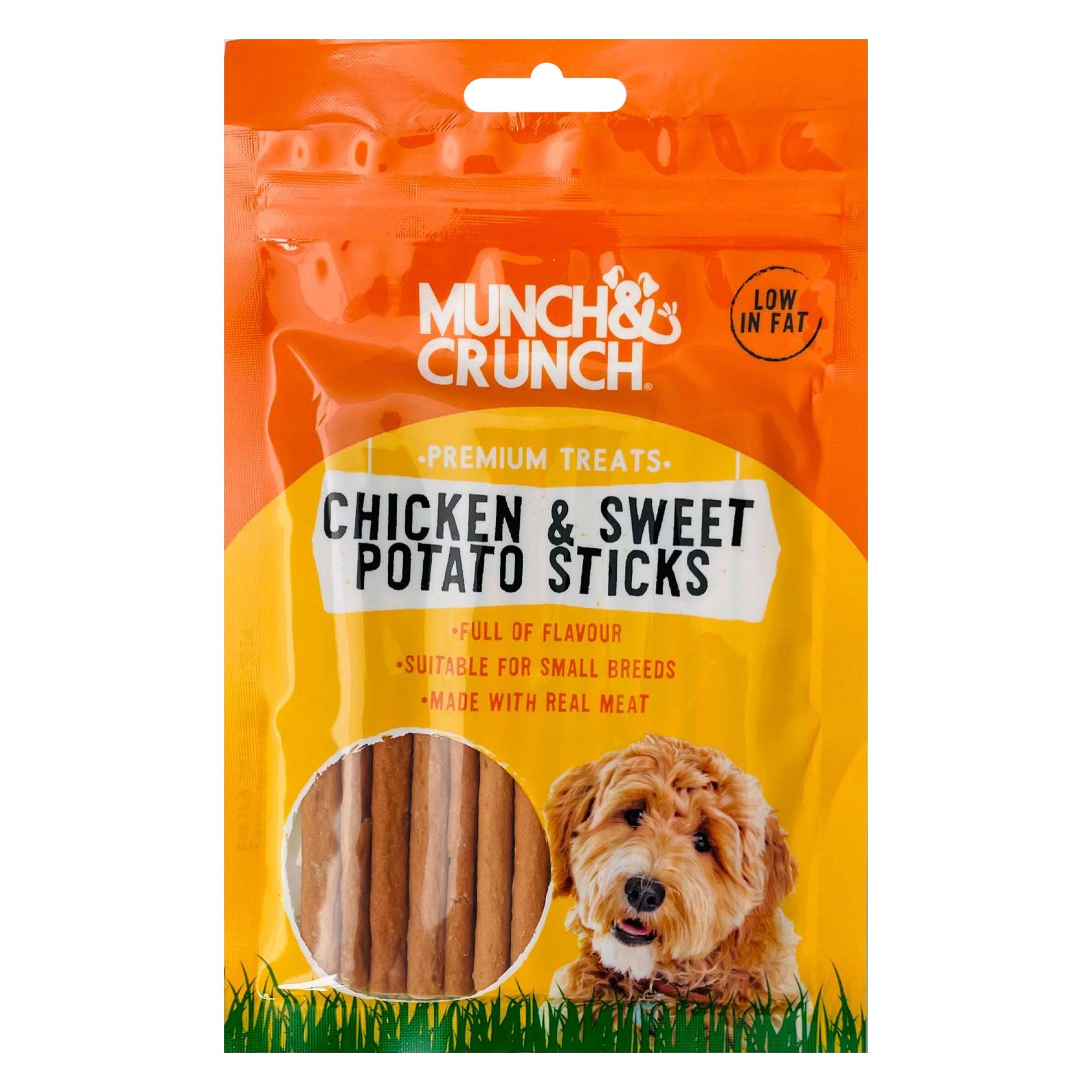 Munch and Crunch MC111 Chicken And Sweet Potato Sticks Dog Snack 60g