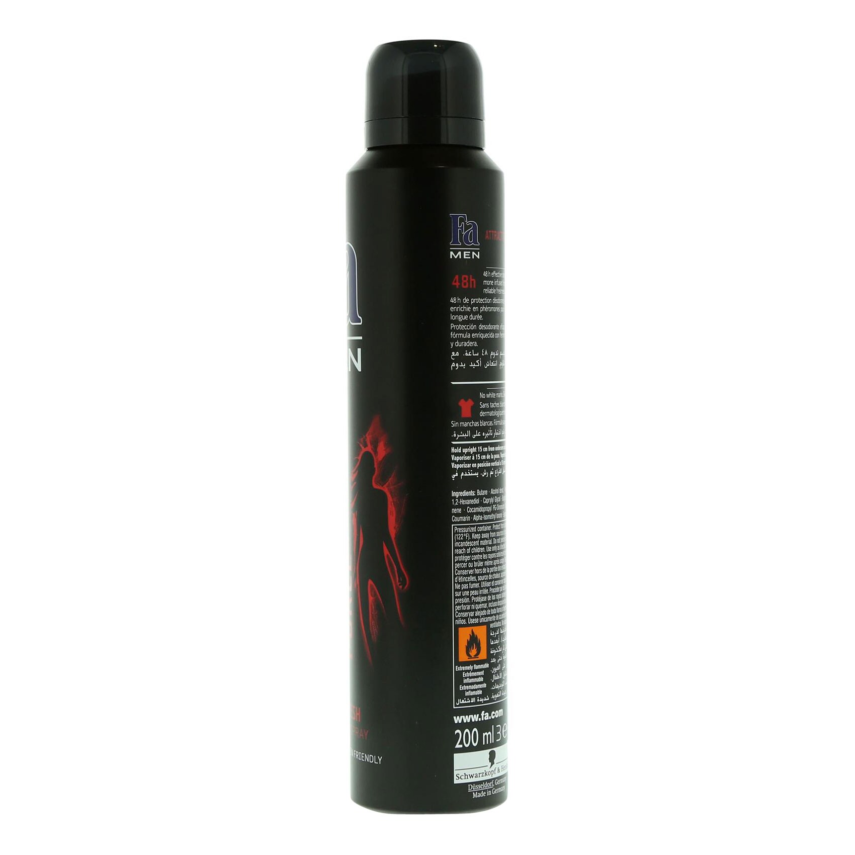 Fa Men Deodorant Spray Attraction Force 200 Ml product thumbnail 2