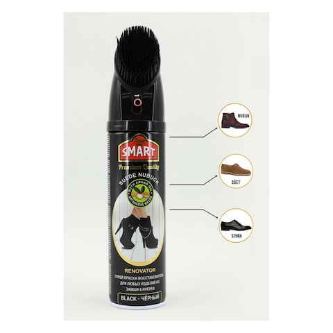 Smart Suede And Nubuck Shoe Spray Black 200ml