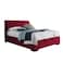 In House Blven Velvet Bed Frame - Queen - 200x150 cm - Burgundy