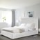 In House Alkmar Velvet Bed Frame - Single - 200x90 cm - White