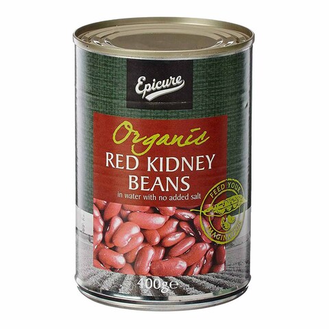 Buy Epicure Organic Red Kidney Beans In Water 400g in UAE