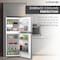 KROME 260L Double Door Top Mounted Refrigerator With Multi Air Flow System, No-Frost Cooling With Electronic Touch Temperature Control, Door Alarm, Big Twist Ice Maker, Silver - KR-RFF 260SM