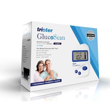 تريستر جهاز قياس سكر الدم TS375BG، أبيض