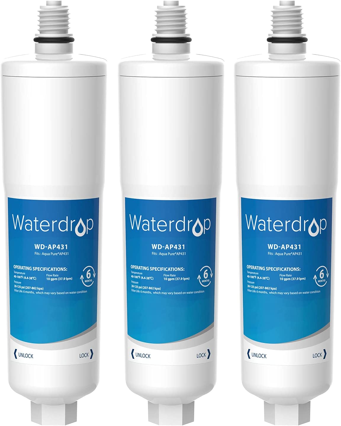 Buy Waterdrop Ap431 Replacement Cartridge For Aqua-Pure Hot Water Scale ...