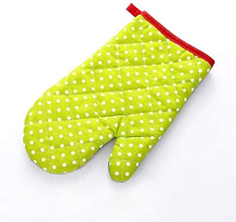 Generic Kitchen Cooking Microwave Oven Gloves Mitts Dot Pot Pad Heat Proof Protected