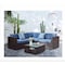 Mychoice Paris Wicker Corner S/St 4 Set