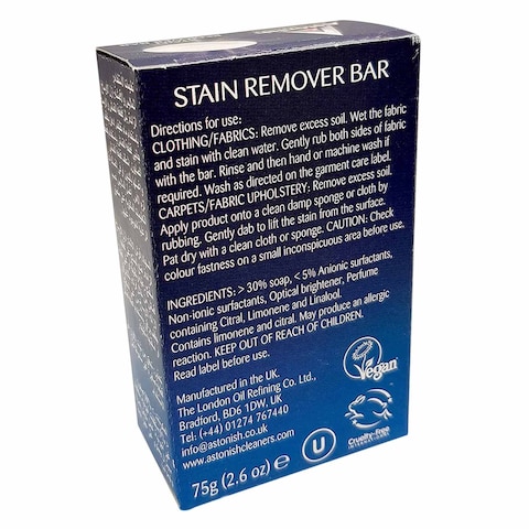 Astonish Specialist Stain Remover Bar 75g