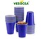 YESOCEA-Plastic Party Cups 16oz - Blue Plastic Cups Sturdy Red Plastic Party Cups Birthday Party Cups for All Occasions, 475ml Cups - 50 pieces