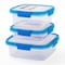 Grandi Home Square Food Container - 1 Liter - 3 Pieces