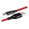 Baseus CATCD-09 C Shaped Cable USB-C with LED and QC 3.0 - 1 Meter - Red