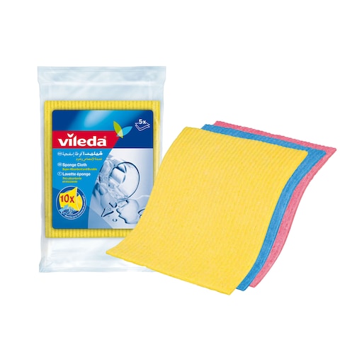 Vileda Sponge Cleaning Cloth 5 PCS