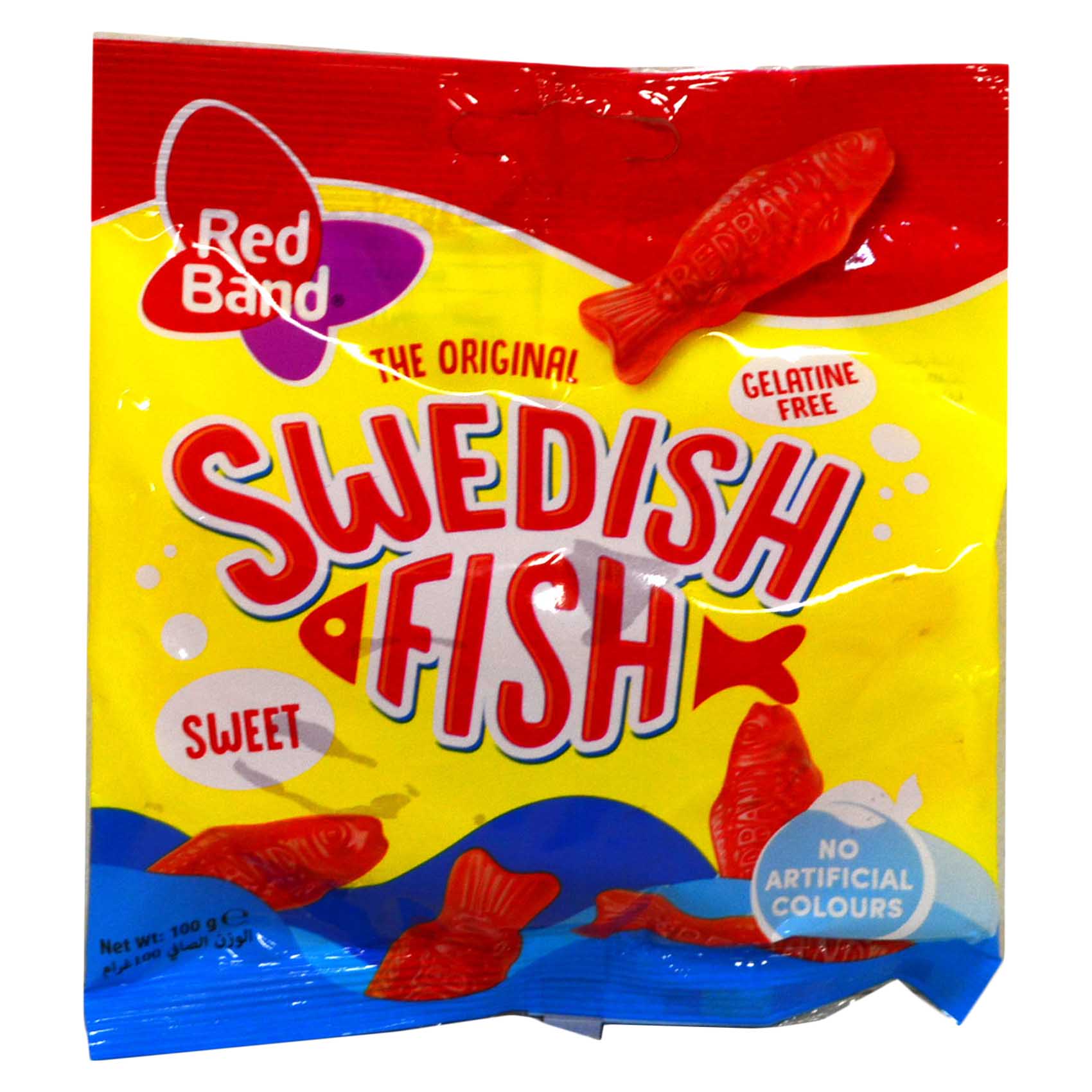 Red Band The Original Swedish Fish Gummy Candy 100g