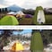 Full Privacy Portable Cloth Changing Tent for Shower Tent Camp ToiletOutdoor Shoot (190 cm, Green with Silver Coat Inside)