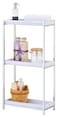 Zenments, 3 Tier PP Tray shelf, Chrome 23Wx38.5Dx71H cm, HTC-ZEN-258
