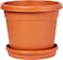 Cosmoplast Plastic Round Flowerpot 6&rdquo; with Tray-P