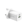 Levore Wall Charger 33W USB-C PD and USB-A Port - White