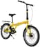 Vego Fold 20 Inch Single Speed Folding Bike, Yellow