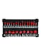 24-Piece Router Bit With Aluminium Case Black/Red 8millimeter