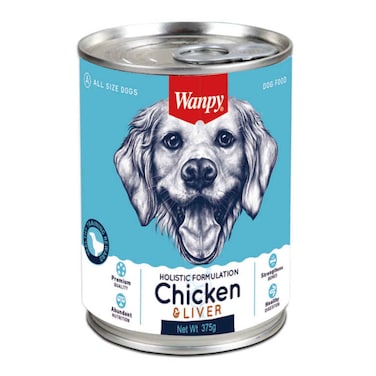 Wanpy Chicken And Liver Dog Food 375g