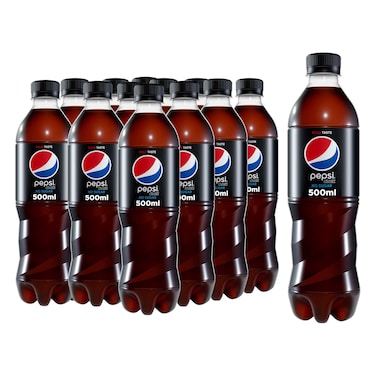 بيبسي كولا زيرو سكر زجاجة ١٢ x  ٥٠٠ مللي