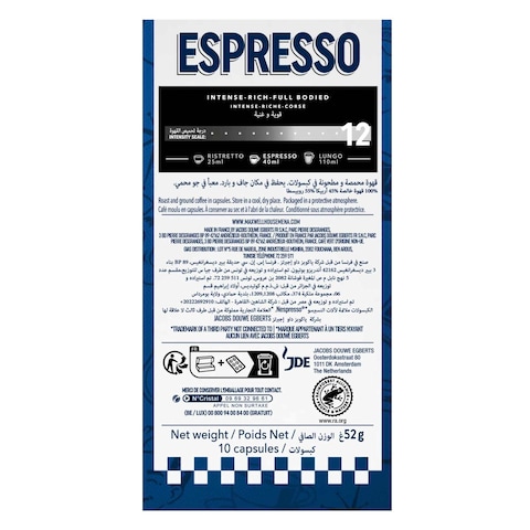 Maxwell House Espresso Intense Coffee Capsules 52g