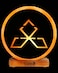 Geohoney Himalayan Salt Lamp - Triquetra Sign