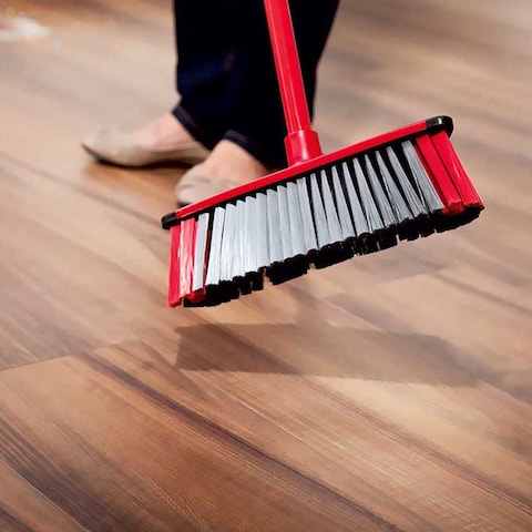 Vileda 3 Action Broom Red