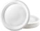 Lavish [ 20- Piece ] 7-Inch Compostable Heavy-Duty Eco-Friendly Disposable Sugarcane Biodegradable White Paper Plates