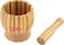 Delcasa Pestle &amp; Mortar Set, Premium Bamboo, Natural Lightweight Pestle &amp; Mortar Set, Durable, Long-Lasting &amp; Easy Cleaning Mixing Bowl, Ideal For Herbs Spices Ginger Garlic Grinder &amp; Crusher