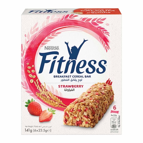 Fitness Breakfast Cereal Bar With Wholegrain &amp; Strawberry 23.5g &times;6 Pieces