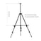 Generic-Artists Easel Stand Metal Foldable Tripod Adjustable Height 20 Inches to 61 Inches with Portable Bag Art Supplies for Floor/Table-Top Drawing Painting Sketching Display