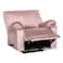 In House Velvet Classic Recliner Chair - Light Pink - H1