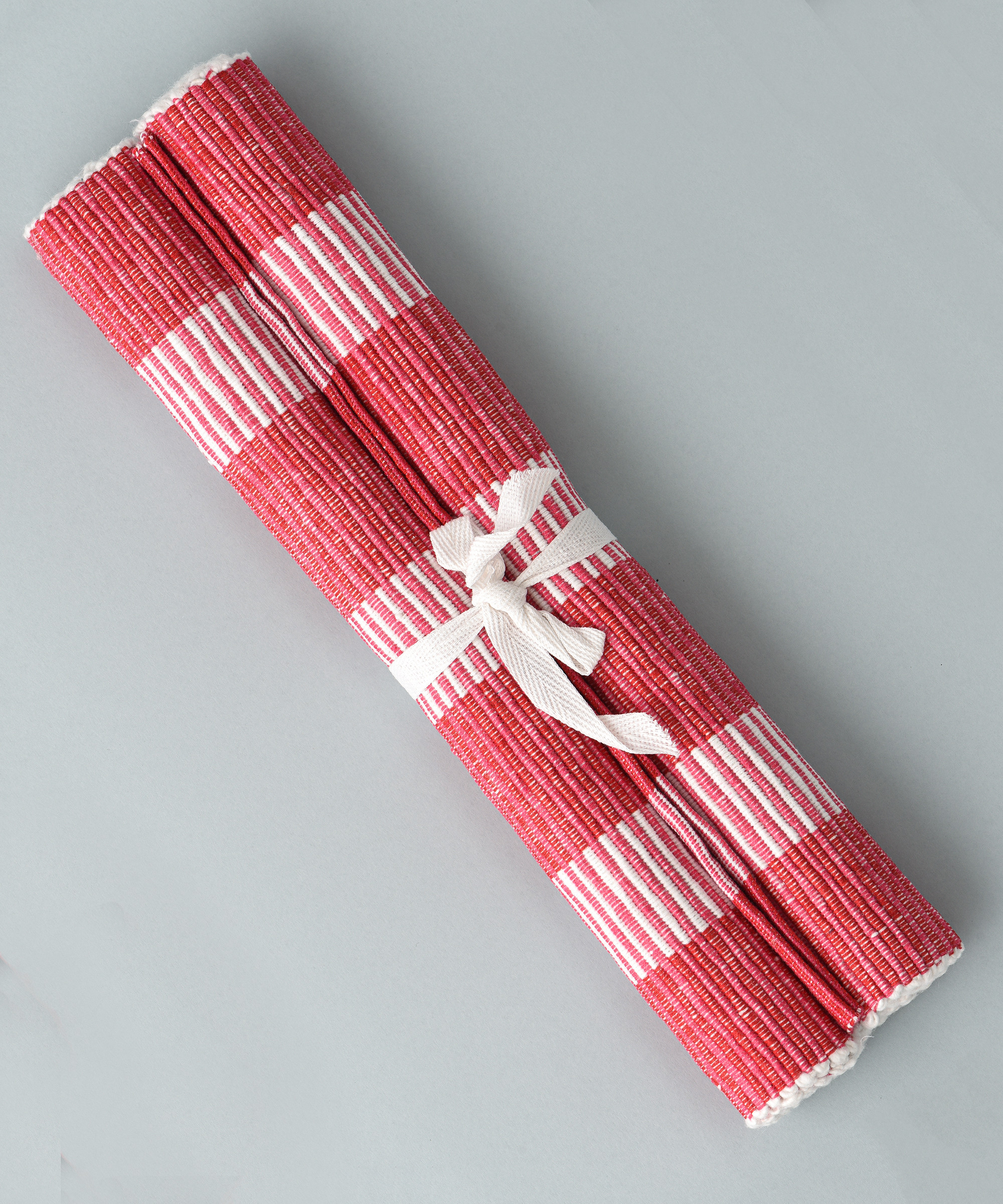 Coral stripe pink place mat