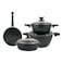 Avci Home Maker Farah Ceramic Coating Cookware Set Green 7 PCS