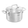 Tefal Stainless Steel Cooking Pots Set - Sizes 20-24-26-28 - 4 Pieces