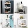 ZENHOME Storage Corner Shelf Unit White