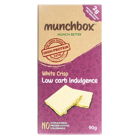 Munchbox White Crisp Low Carb Indulgence Keto Tablet 90g